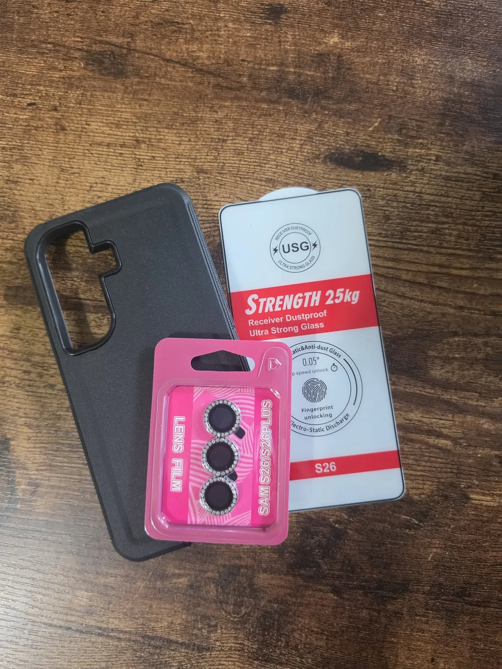 Samsung S26 Phone Case + Screen Protector + Camera Screen Protector Set
